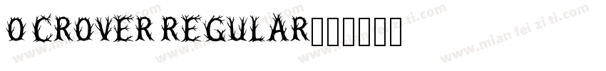 O CROver Regular字体转换